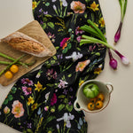 Load image into Gallery viewer, Bountiful Blooms - Tea Towel - Black, designed by Catherine Lewis