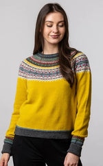 Load image into Gallery viewer, 'Piccalilli Alpine Short Sweater' 100% Merino Lambswool designed by ERIBÉ Knitwear