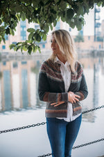 Load image into Gallery viewer, BRACKEN Alpine Cardigan 96% Merino Lambswool / 4% Angora designed by ERIBÉ Knitwear