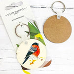 Load image into Gallery viewer, Bird themed Hardwood Keyrings by Louise Jennifer Design