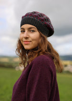 Load image into Gallery viewer, Autumn Winter 24 Alloa Beret Made in Scotland by Eribe