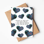 Load image into Gallery viewer, 'Hug And Smile' Scottish Card by Hiya Pal HP102