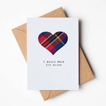 Load image into Gallery viewer, Romantic Handmade Scottish Cards Made in Scotland by Hiya Pal