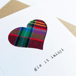 Load image into Gallery viewer, Congratulations Scottish Card, Handmade in Scotland by Hiya Pal