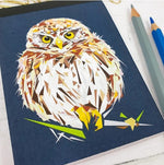 Load image into Gallery viewer, Little Owl Mini Notebook designed by Louise Jennifer Design