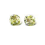 Load image into Gallery viewer, Flat Midi Glass Stud Earrings Handmade in Scotland by Helen Chalmers