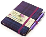 Load image into Gallery viewer, TARTAN CLOTH NOTEBOOK MINI WITH PEN: KINLOCH ANDERSON THISTLE