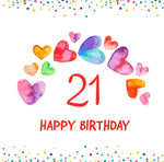 Load image into Gallery viewer, Colourburst Age Cards 18 to 90 years old