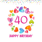 Load image into Gallery viewer, Colourburst Age Cards 18 to 90 years old