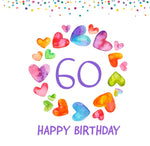 Load image into Gallery viewer, Colourburst Age Cards 18 to 90 years old