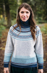 Load image into Gallery viewer, Alpine Roll Neck Sweater 'ARCTIC' 96% Merino Lambswool / 4% Angora designed by ERIBÉ Knitwear