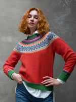 Load image into Gallery viewer, Autumn'25 'BELLAROSE' Alpine Short Sweater' 100% Merino Lambswool designed by ERIBÉ Knitwear