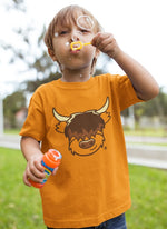 Load image into Gallery viewer, *Highland Coo Kids Scottish T-Shirt designed by Brave Scottish Gifts