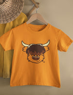 Load image into Gallery viewer, *Highland Coo Kids Scottish T-Shirt designed by Brave Scottish Gifts
