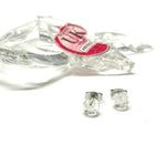 Load image into Gallery viewer, Mini Glass Stud Earrings Made from Whisky Bottles Handmade by Helen Chalmers