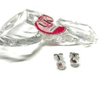 Load image into Gallery viewer, Mini Glass Stud Earrings Made from Whisky Bottles Handmade by Helen Chalmers