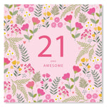 Load image into Gallery viewer, Feminine Age 21 Birthday Card