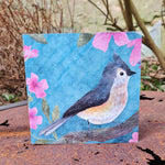 Load image into Gallery viewer, Michigan Bird Card Blue - Blank Inside Card JC-02