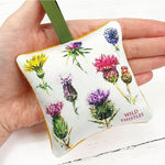 Load image into Gallery viewer, Thistle themed Lavender Sachets Handmade by Louise Jennifer Design