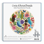 Load image into Gallery viewer, CIRCLE OF AVIAN FRIENDS 1000 PIECE JIGSAW PUZZLE (GALISON)