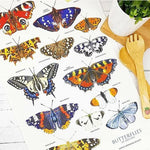 Load image into Gallery viewer, Bee & Butterfly Tea Towels Illustrated by Louise Jennifer Design