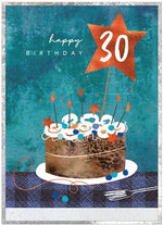Load image into Gallery viewer, Cobalt Age Birthday Cards 16 - 70 yrs