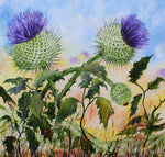 Load image into Gallery viewer, Scottish Thistle Art cards by Geoff Foord