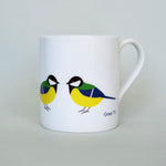 Load image into Gallery viewer, Garden Birds Bone China Mugs by Blue Ranchu Designs