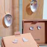 Load image into Gallery viewer, Heart Pendant -Made from Antique Tea Spoons