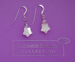 Load image into Gallery viewer, Mother of Pearl Star Earrings, St Silver, Made by Eleanor Barron