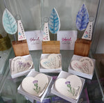 Load image into Gallery viewer, Milngavie Thistle Heart Shaped Trinket Dish