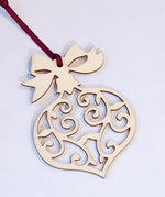Load image into Gallery viewer, Wooden Christmas Decorations Made in the Scottish Borders by Knightingale Crafts