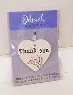 Load image into Gallery viewer, Botanical Keepsake Hearts Handmade Ceramics by Deborah Cameron - Made in Scotland