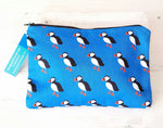 Load image into Gallery viewer, Puffin Accessories Bag Handmade by Blue Ranchu Designs