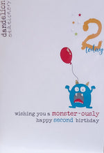 Load image into Gallery viewer, Kids Birthday Dandelion Age 2-10yrs Cards