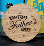 Load image into Gallery viewer, FATHER'S DAY Themed Coasters by Rezawood Designs