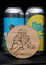 Load image into Gallery viewer, FATHER'S DAY Themed Coasters by Rezawood Designs