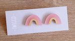 Load image into Gallery viewer, Arch Stud Pastel Earrings Made in Scotland by Twiggd