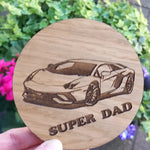 Load image into Gallery viewer, FATHER'S DAY Themed Coasters by Rezawood Designs