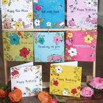 Load image into Gallery viewer, Happy Birthday Floral Cards designed by Ilana Ewing