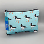 Load image into Gallery viewer, Oyster Catcher Accessories Bag Handmade by Blue Ranchu Designs