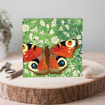 Load image into Gallery viewer, Peacock Butterfly Wild Wood Card by Perkins & Morley