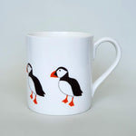 Load image into Gallery viewer, Puffin Bone China Mug by Blue Ranchu Designs