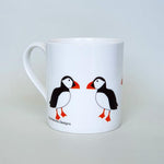 Load image into Gallery viewer, Puffin Bone China Mug by Blue Ranchu Designs
