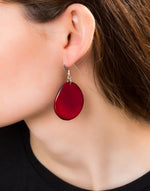 Load image into Gallery viewer, Folha Earrings Made by Pretty Pink Eco Jewellery