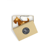 Load image into Gallery viewer, Tartan Wooden Decoration by Caroline Wolfe Murray