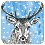 Load image into Gallery viewer, Animal Ink Christmas Coasters by Perkins & Morley