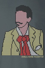 Load image into Gallery viewer, Charles Rennie Mackintosh Dot T-Shirt - Brave Scottish Gifts