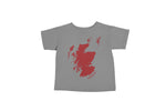 Load image into Gallery viewer, Scotland Map - Grey Kids Scottish T-Shirt designed by Brave Scottish Gifts