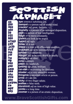Load image into Gallery viewer, Scottish Alphabet T-Shirt by Brave Scottish Gifts